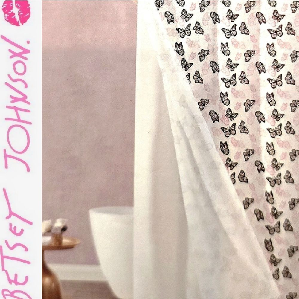 Betsey Johnson Butterfly Dance 14-PC Shower Curtain Set